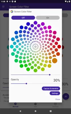 Screen Color Filter android App screenshot 2