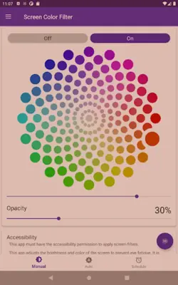 Screen Color Filter android App screenshot 6